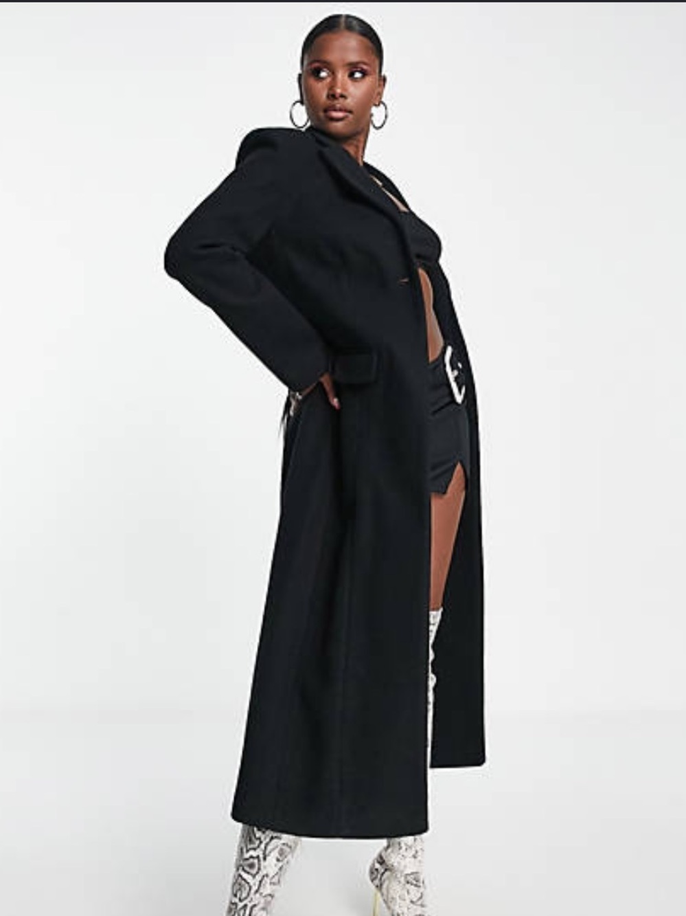 ASOS Longline Midaxi Blazer Coat